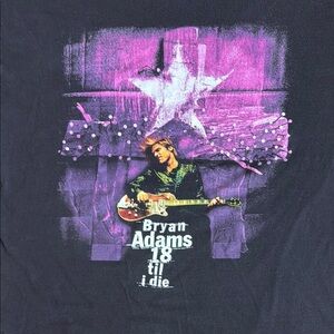 Vintage 1997 Bryan Adams 18 Till I Die Tour Giant tag Band Tee / XL